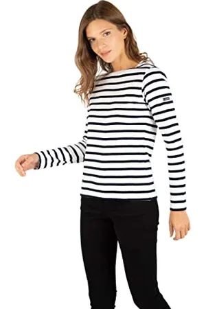 Armor.lux Koszulka damska Crozon, wielokolorowy (Blanc/Rich Navy Bi9), 4XL