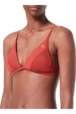 PUMA Damskie stroje kąpielowe prążkowane trójkątne bikini, , S