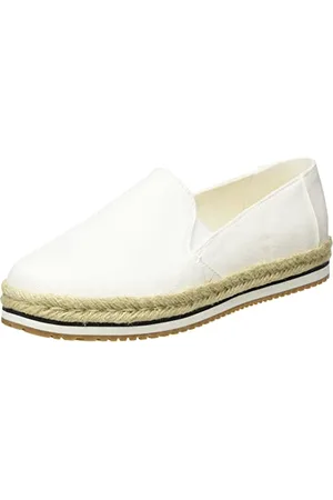 TOMS Damskie mokasyny palmowe płaskie, biały, 43.5 EU