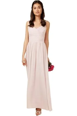 Little Mistress Damska sukienka maxi z plecionym paskiem dla druhny, rozmiar 10 UK