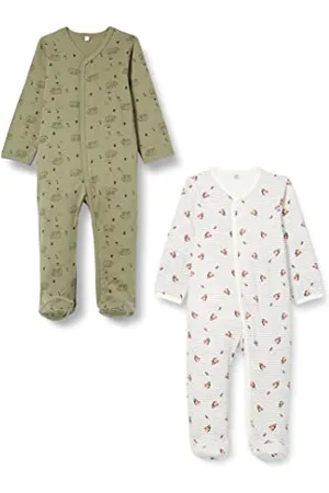 Pippi Zestaw piżamowy dla niemowląt, uniseks, Deep Lichen Green, 50