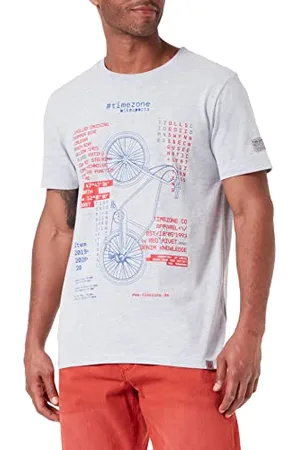Timezone Męski T-shirt z odblaskami na rower, , S