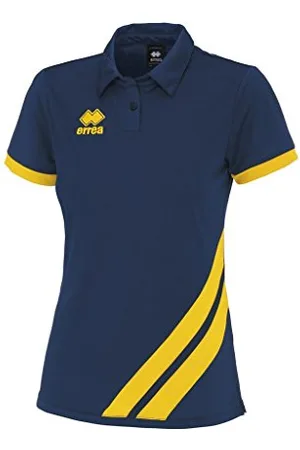 Errea Damska koszulka polo Jana, granatowa/żółta, 4 lata, Granatowy/żółty, 4 Lat