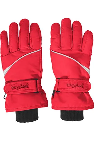 Playshoes Dziecięce rękawiczki zimowe z zapięciem na rzepy unisex, , 6-8 lat