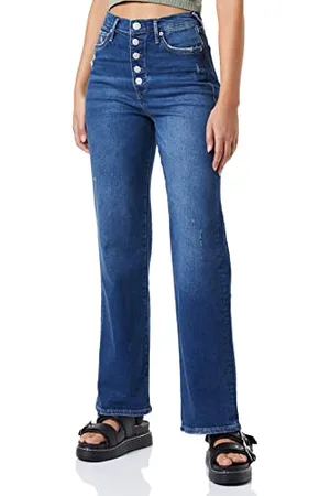 True Religion Damskie jeansy Bootcut Visible Jeans, niebieskie, standardowe