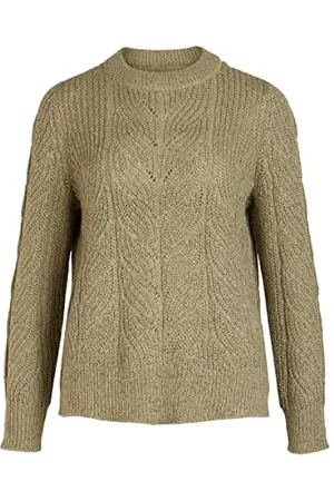 Object Damski sweter z dzianiny z długim rękawem, , S