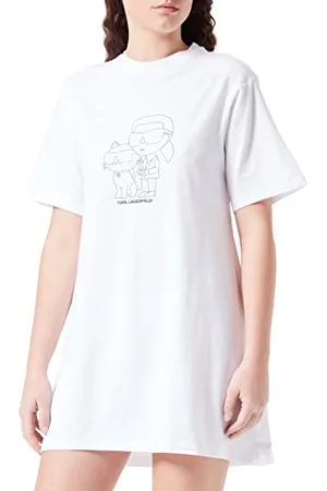 Karl Lagerfeld Kobiety T-Shirtowa Koszula Nocna Ikonik 2.0, , XS