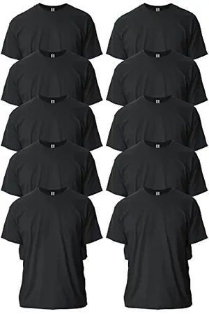 Gildan Koszulka bawełniana dla dorosłych, styl G2000, wielopak, Czarny, 5XL