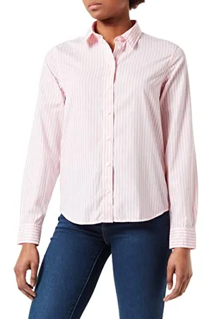 GANT Damska bluzka w paski Reg Broadcloth, różowy., 40