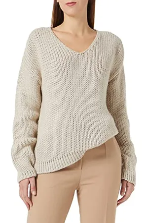 HUGO BOSS Damski sweter Sestrelly Knitted, jasny beż 271, XS