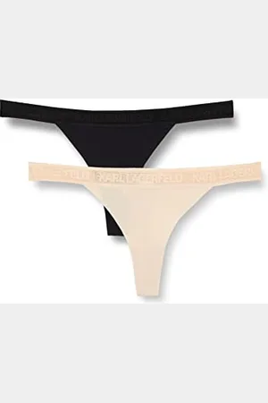 Karl Lagerfeld Kobiety Ultralekkie Figi Tanga Z Logo Karl (Zestaw 2), , L