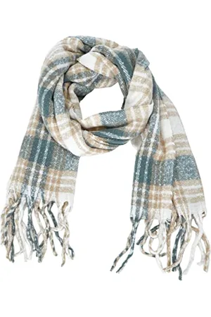 ONLY Damski szal Onllima Life Check Frill Scarf Cc (opakowanie 100 sztuk), , jeden rozmiar