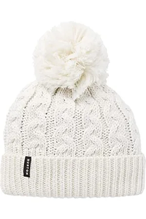 Burton Kobieta Czapki - Damska czapka beanie z zamkiem błyskawicznym, Stout White, jeden rozmiar
