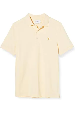 Farah Męska koszulka polo Blanes, Żółty ( Yellow 743), XS