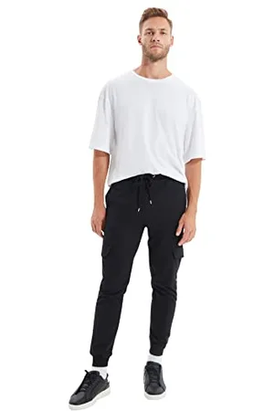 Trendyol Mężczyzna Regularne Fit Beli And New Tracksuit z Opony Kieszonkowe spodnie męskie, , L