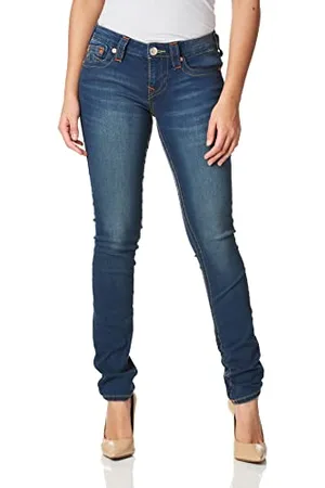 True Religion Stella Skinny Fit dżinsy damskie z niskim stanem, , 34