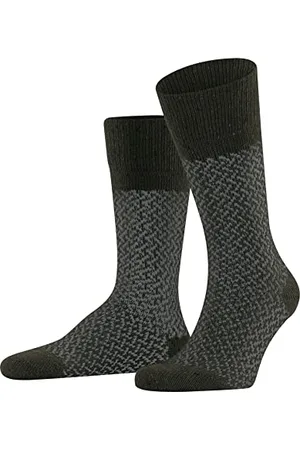 ESPRIT Męski Twill Boot zrównoważona bawełna biologiczna półwysoka z wzorem w paski 1 para skarpet, , 43-46
