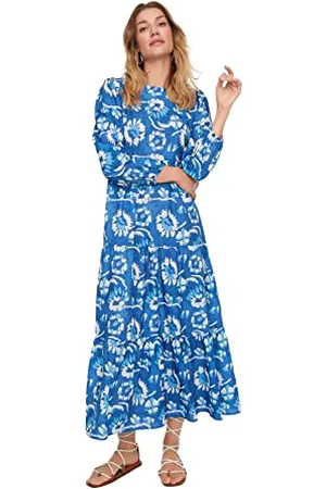 Trendyol Sukienka damska o kroju maxi, standardowa, regularna, tkana sukienka, , 36