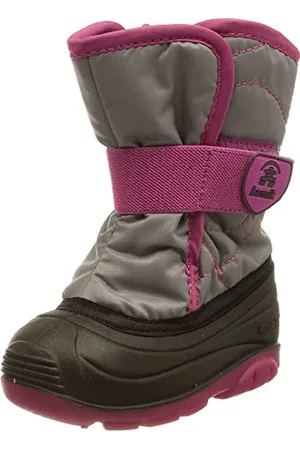 Kamik Chłopięce i dziewczęce SNOWBUG3 buty zimowe, szare/różowe, 25 EU