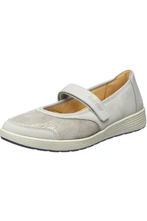 Ganter Sensitiv Klara-k damskie baleriny zamknięte, Szary Lightgrey 6700, 40 EU X-Weit
