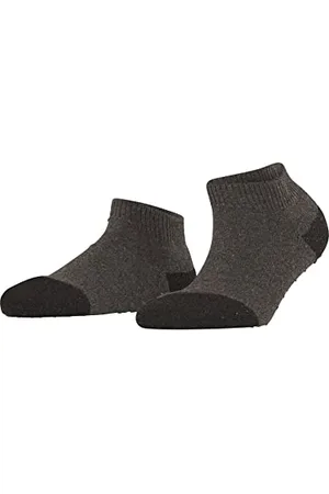 Falke ESPRIT Effect damskie skarpety domowe, z ekologicznej wełny, szaro-niebieskie, wiele innych kolorów, przyjazne dla środowiska, oddychające, jednokolorowe, z nadrukowanym wypustkami, antypoślizgowe, 1 para