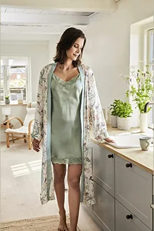 ccdk copenhagen Damska sukienka nocna Siana Chemise Granite Green, L, , L