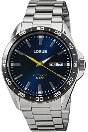 Lorus Męski analogowy zegarek automatyczny z metalową bransoletką RL479AX9, srebrny, , bransoletka