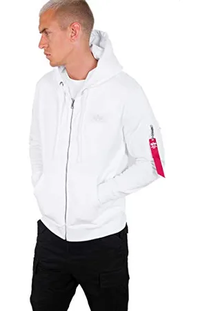 Alpha Industries Męska bluza z kapturem z nadrukiem na plecach