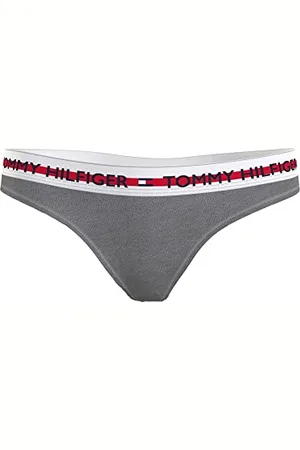 Tommy Hilfiger Damskie stringi, Mid Grey Heather, , M