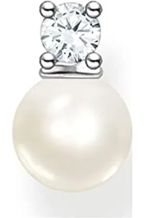 Thomas Sabo Sabo Einzel Ohrstecker Perle mit weißem Zirkonia-Stein in Sterling Silber, H2214-167-14