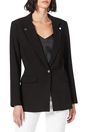 Armani Exchange Damski sweter Single Breast Casual Blazer, , Rozmiar Uniwersalny