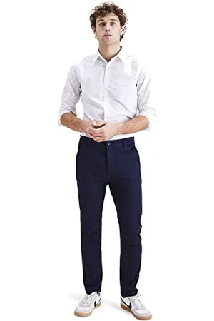 Dockers Męskie oryginalne spodnie typu chino skinny, Marynarka marynarska, 32W / 34L
