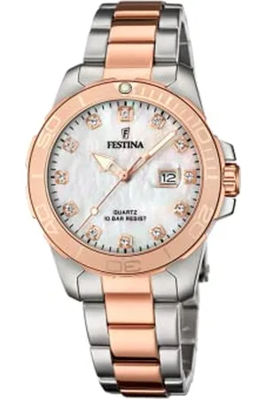 Festina Damski analogowy zegarek kwarcowy z bransoletką ze stali szlachetnej F20505/1