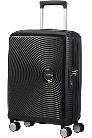 American Tourister Soundbox - Spinner S Erweiterbar Handgepäck, 55 cm, 35.5/41 L, Schwarz (Bass Black)
