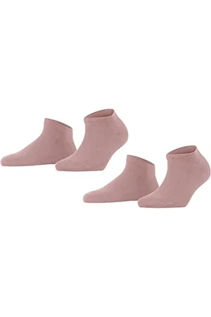 Falke Kobiety Skarpety do trampek Happy Double Pack W Sn Bawełna krótkie jednokolorowe 2 Pak, , 35-38