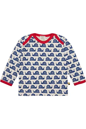 loud + proud T-shirt z długim rękawem dla niemowląt, z nadrukiem ślimaka, certyfikat GOTS, , 86-92