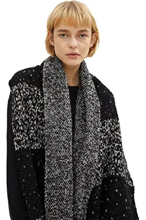 TOM TAILOR Damski szalik ze wzorem 1034346, , ONESIZE