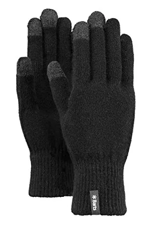 Barts Rękawiczki z Dzianiny - Rękawiczki uniseks Fine Knitted Touch Gloves, czarny (black 0001), M-L