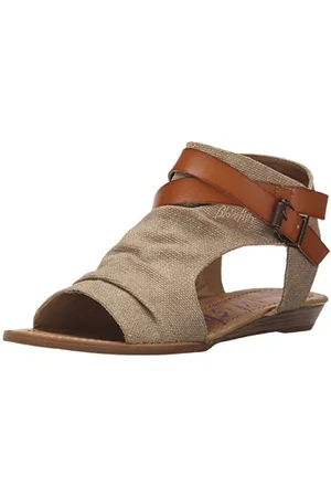 Blowfish Blowfish Balla Wedge Sandal, Desert Sand Rancher Canvas/Dyecut, 6 Medium US