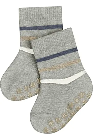 Falke Uniseks - niemowlęta Kapcie Multi Stripe B HP Bawełna z wypustkami na podeszwie 1 Para, , 62-68
