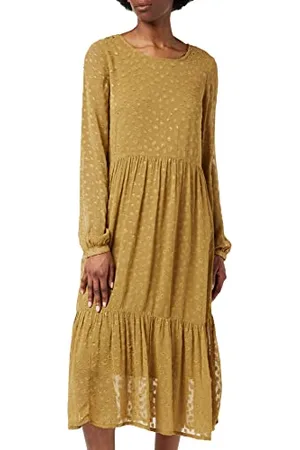 Kaffe Damska sukienka z długim rękawem Below The Knee Casual, , 34