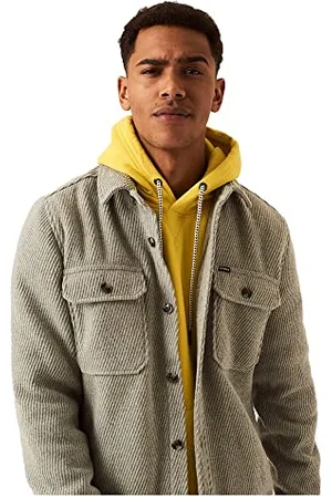 Garcia Męska kurtka z dzianiny Colbert + Gilet Grey Melee, M