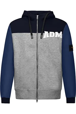ARMATA DI MARE Męski otwarty sweter z kapturem, 730, L