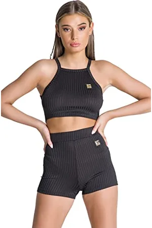 Gianni Kavanagh Damska koszulka Black Gk Iron Crop Top T-Shirt, czarna, mała