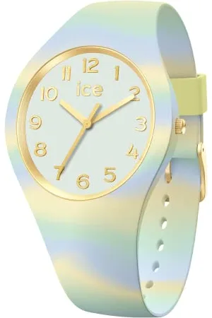 Ice-Watch ICE tie and dye Fresh mint - Damski wielokolorowy zegarek z plastikowym paskiem - 020949 (Small)