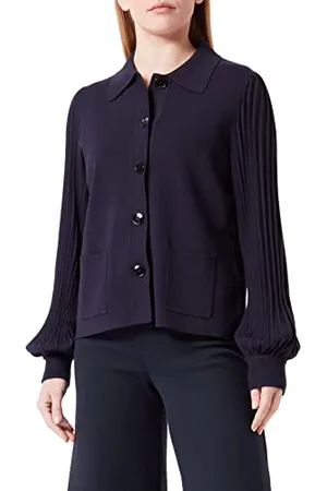 Gerry Weber Damska kurtka 830051-35701 z dzianiny, niebieski morski, 36 (DE)