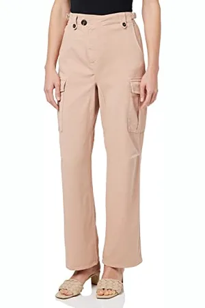 Pinko Spodnie damskie ze sznurkiem Cargo Gabardina Morbid, , 36