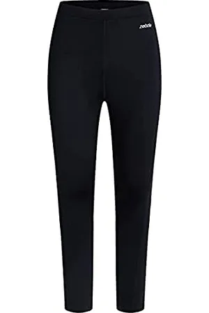 ZEBDIA Męskie legginsy do biegania czarne