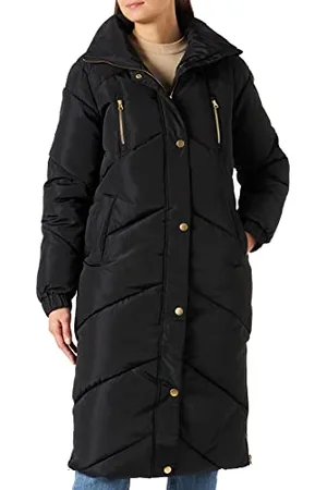 Kaffe Damska kurtka z kapturem, wyściełana kurtka puchowa Longline Without bluza damska, , 38