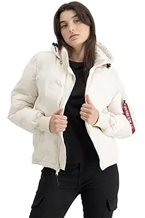Alpha Industries Hooded Logo Puffer Wmn Kurtka zimowa dla kobiet